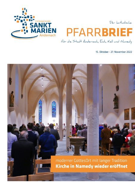 Pfarrbrief Oktober/November 2022