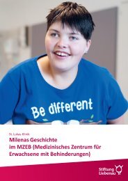 Milenas Geschichte im MZEB (Medizinisches Zentrum für Erwachsene mit Behinderungen)