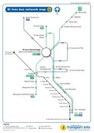 St Ives bus network map - 131500