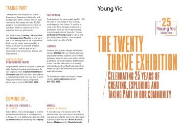 The Twenty Thrive Exhibition Freesheet