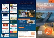 Gutscheinbuch Ostfriesland 2023 - Infoflyer