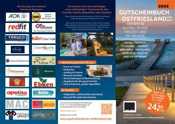 Gutscheinbuch Ostfriesland 2023 - Infoflyer