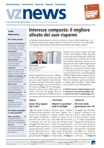 vznews, Svizzera italiana, novembre 2022, edizione 133