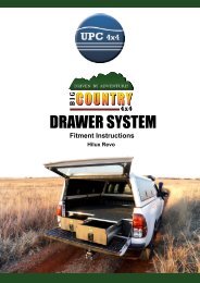 Big Country Zambezi Twin / Double Drawer System for Double Cab Pick-up trucks Ranger/Hilux/D-Max/Amarok