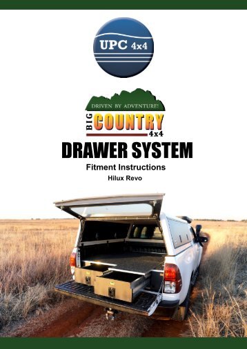 Big Country Zambezi Twin / Double Drawer System for Double Cab Pick-up trucks Ranger/Hilux/D-Max/Amarok