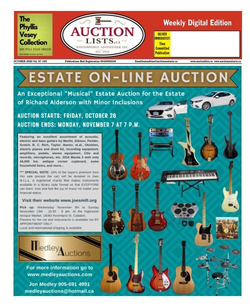 Woodbridge Advertiser/AuctionLists.ca - 2022-10-11
