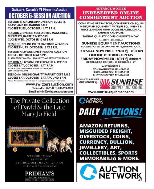 Woodbridge Advertiser/AuctionLists.ca - 2022-10-11