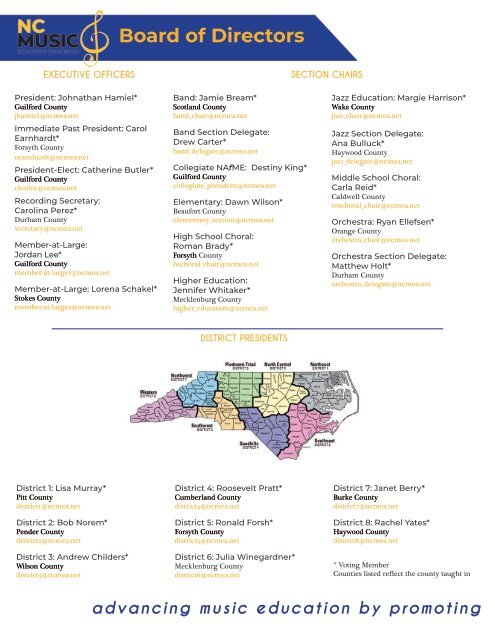 NC Music Educator Conference Edition 2022