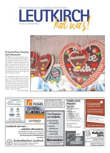 Leutkirch hat was 12.10.2022