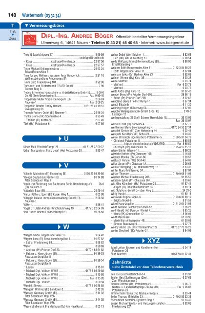 Falkensee Nauen und Umgebung ÖTB 22/23