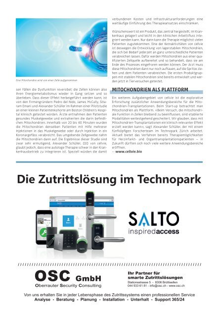 Technopark Magazin EINBLICK | Oktober 2022