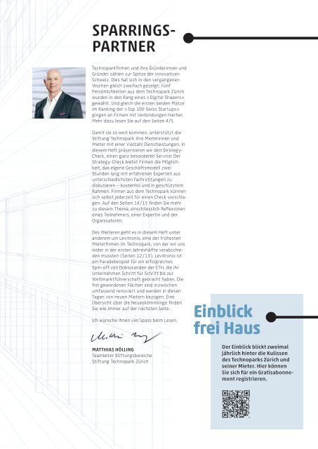 Technopark Magazin EINBLICK | Oktober 2022