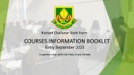 Richard Challoner and Holy Cross Courses Booklet 2023