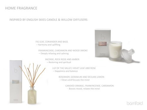 BAMFORD PRODUCT RANGES