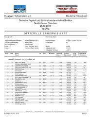 Ski-Verein Schauinsland e.V. Deutscher Skiverband Deutsche ...