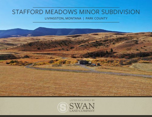 Stafford Meadows Minor Subdivision Brochure 