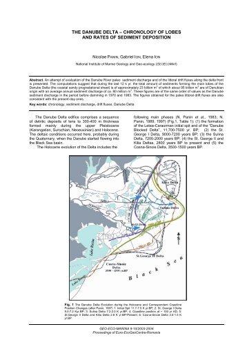 The Danube Delta – chronology of lobes - GeoEcoMar