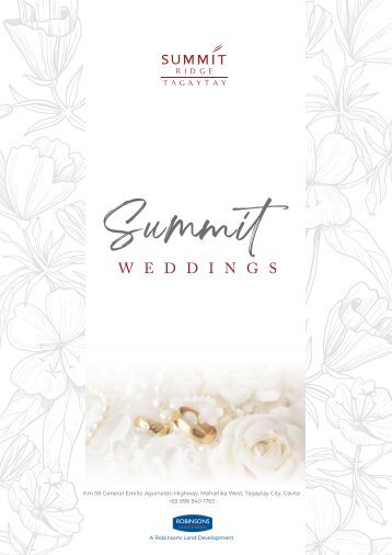 Summit Ridge Tagaytay Wedding Packages