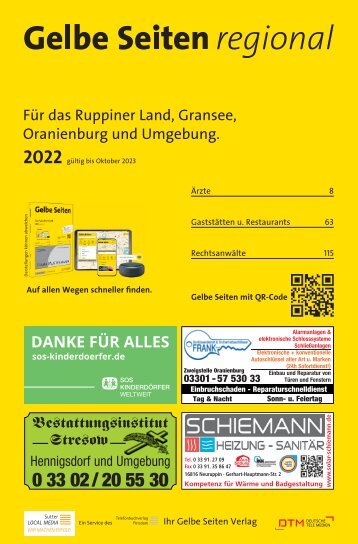 Ruppiner Land, Gransee, Oranienburg und Umgebung GSR 22/23