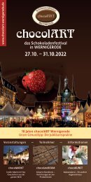 chocolART das Schokoladenfestival in Wernigerode