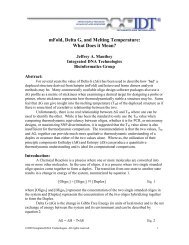 mFold, Delta G, and Melting Temperature - Integrated DNA ...