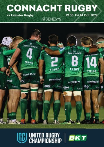 Connacht v Leinster URC Digital Match Programme