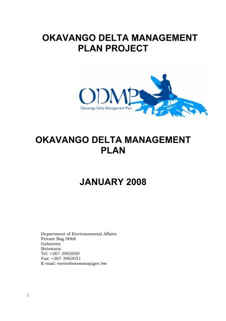Okavango Delta Management Plan - Ramsar Convention on Wetlands