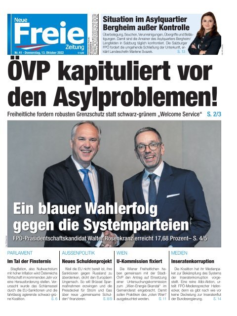 ÖVP kapituliert vor den Asylproblemen