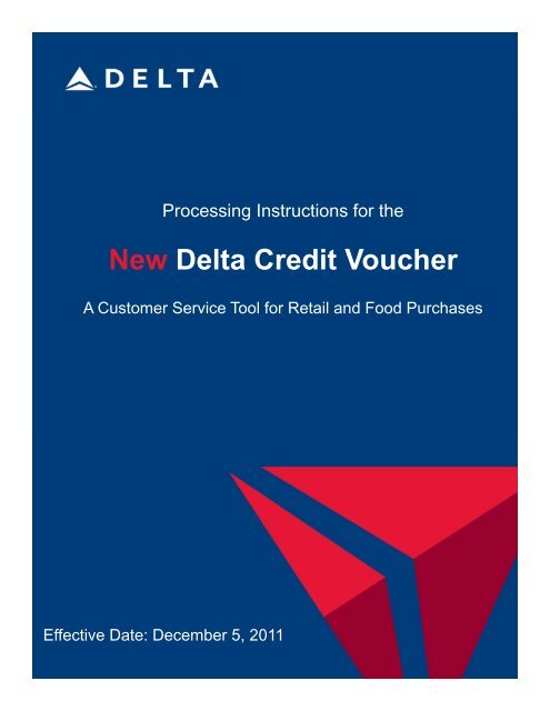 New Delta Credit Voucher