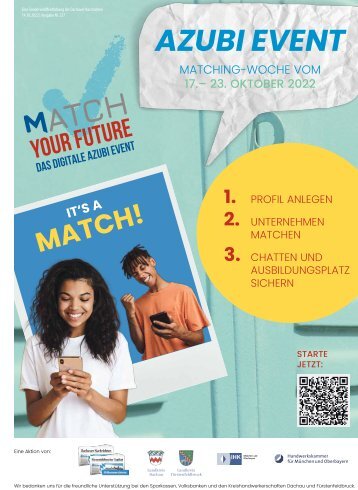 Match your Future | 2022 | Digitale Azubi-Event: Dein Start in die Berufswelt