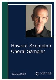 Howard Skempton Choral Sampler