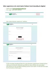 Wie registriere ich mich beim Polizei-Fach-Handbuch digital?