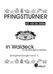 pfingstturnier waldeck - turniertotal.de >>> Home