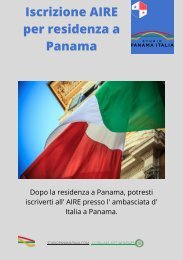 Iscrizione Aire presso Ambasciata Italiana a Panama