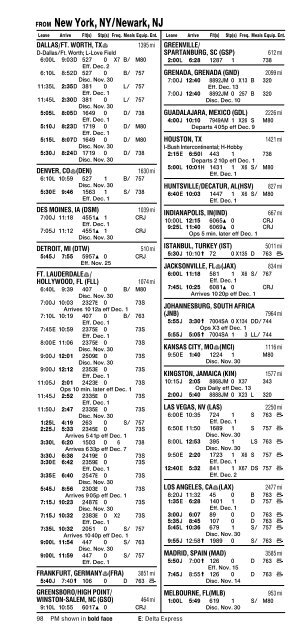 Delta Worldwide Timetable - AirTimes