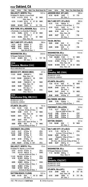 Delta Worldwide Timetable - AirTimes