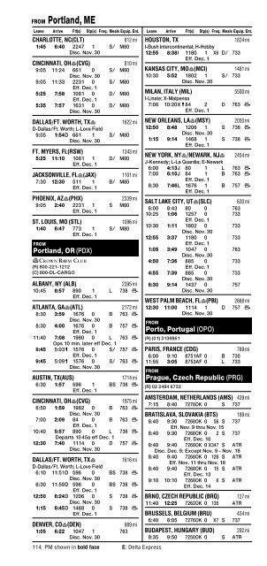 Delta Worldwide Timetable - AirTimes