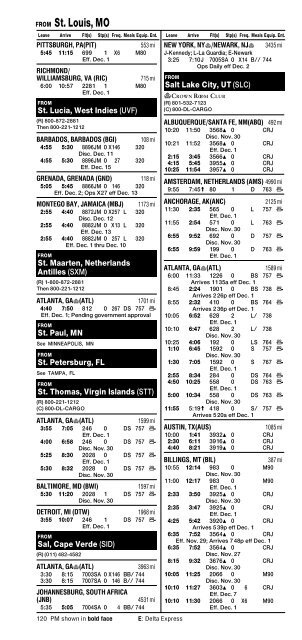 Delta Worldwide Timetable - AirTimes