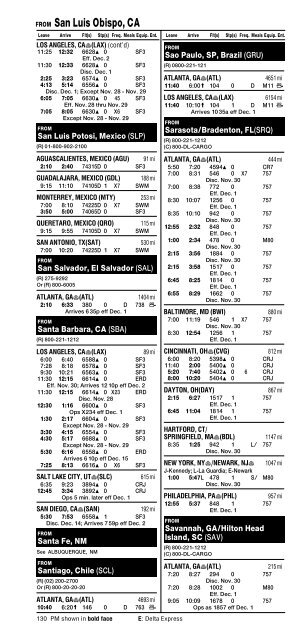 Delta Worldwide Timetable - AirTimes