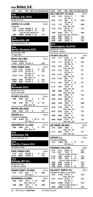 Delta Worldwide Timetable - AirTimes