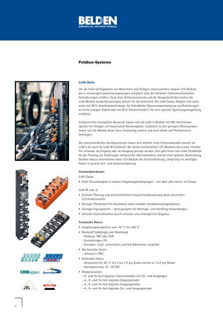 Industrial Connecting Solutions - elcon electronic gmbh