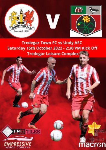 TREDEGAR TOWN VS UNDY