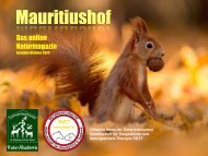 Mauritiushof Naturmagazin Ausgabe Oktober22