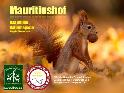 Mauritiushof Naturmagazin Ausgabe Oktober22