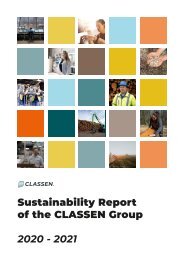 Sustainability Report of the CLASSEN Group (EN)