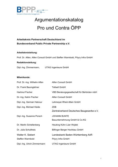 3 pro und contra öpp - BPPP