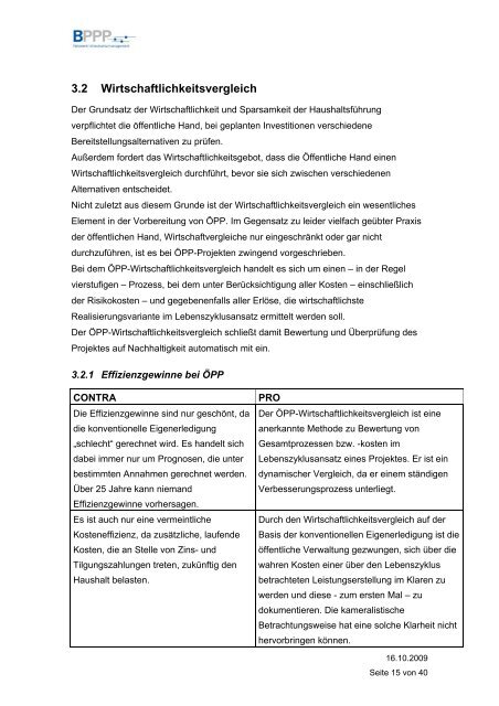 3 pro und contra öpp - BPPP