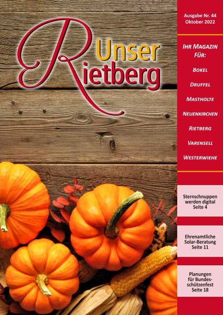 Unser Rietberg - Oktober 2022