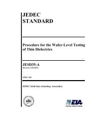 procedure for the wafer-level testing of thin dielectrics - JEDEC