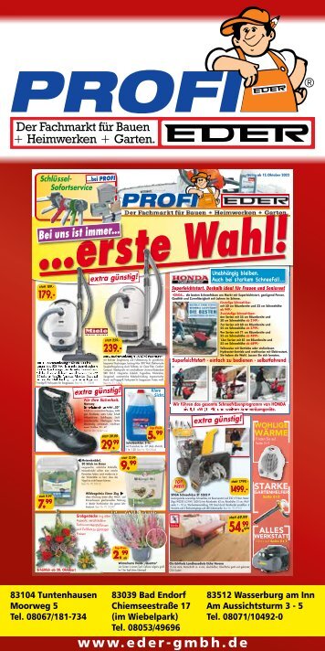 Erste Wahl bei Eder: Qualität und Innovation für Haus und Garten